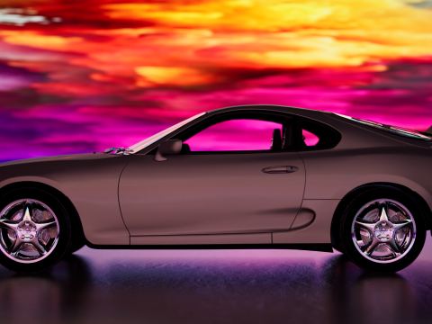 Toyota Supra 1998 3D Model