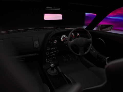 Toyota Supra 1998 3D Model