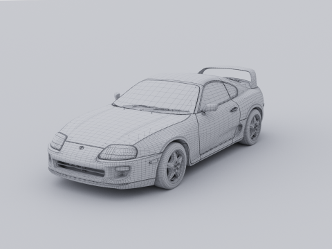 Toyota Supra 1998 3D Model