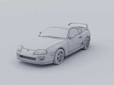 Toyota Supra 1998 3D Model