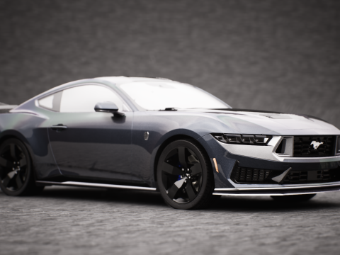 2024 MUSTANG DARK HORSE Modelo 3D