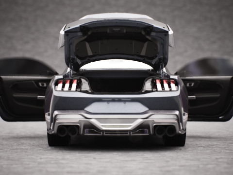 2024 MUSTANG DARK HORSE 3D Модель