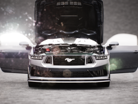 2024 MUSTANG DARK HORSE 3D Модель