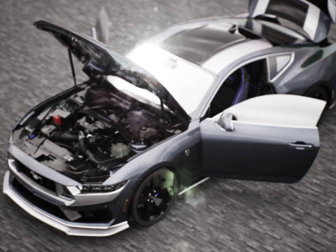 2024 MUSTANG DARK HORSE 3D Модель
