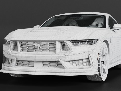 2024 MUSTANG DARK HORSE 3D Модель