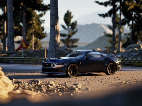 2024 MUSTANG DARK HORSE 3D Модель