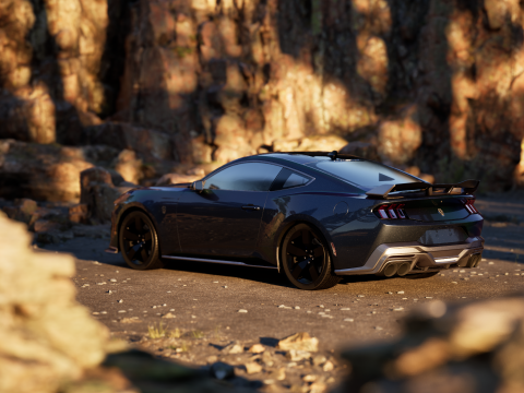 2024 MUSTANG DARK HORSE 3D Модель