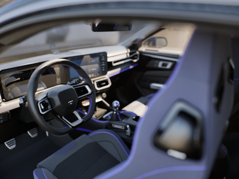 2024 MUSTANG DARK HORSE 3D Модель
