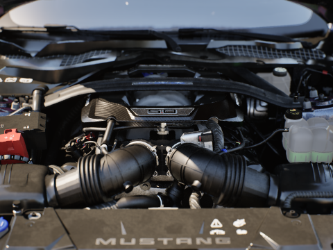2024 MUSTANG DARK HORSE 3D Модель