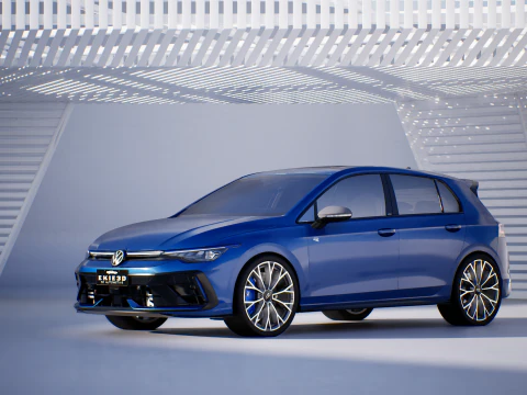 2025 VW GOLF R MK 8 5 Modelo 3D