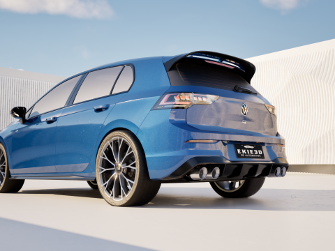 2025 VW GOLF R MK 8 5 3D 模型