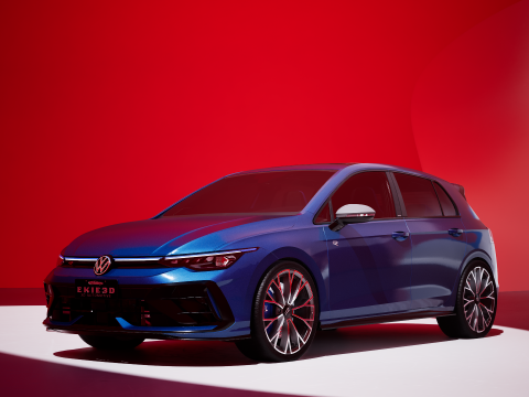 2025 VW GOLF R MK 8 5 3D 模型