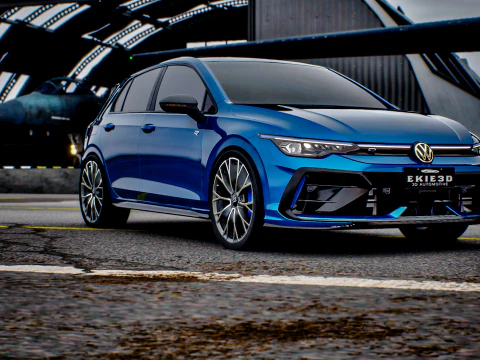 2025 VW GOLF R MK 8 5 3D Model