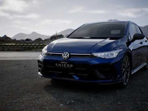 2025 VW GOLF R MK 8 5 3D Model