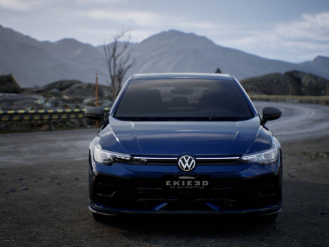 2025 VW GOLF R MK 8 5 3D 模型