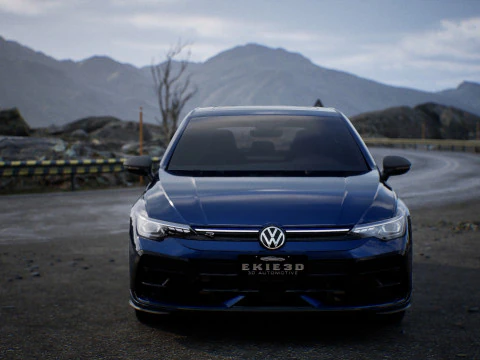 2025 VW GOLF R MK 8 5 3D Model