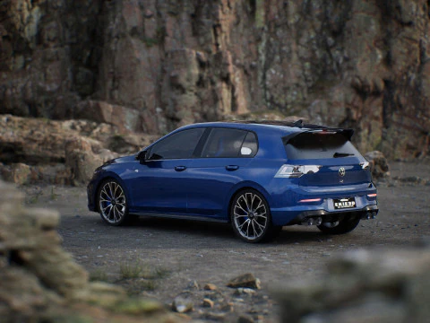 2025 VW GOLF R MK 8 5 3D Model
