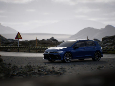2025 VW GOLF R MK 8 5 3D Model