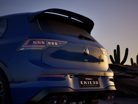 2025 VW GOLF R MK 8 5 3D 模型