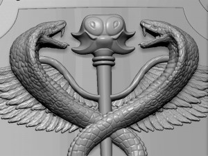 Medical symbol shield 3D Print Model