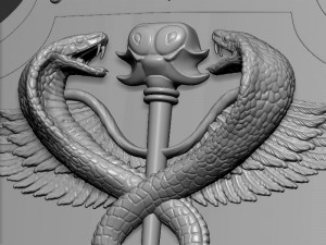 Medical symbol shield 3D Print Model