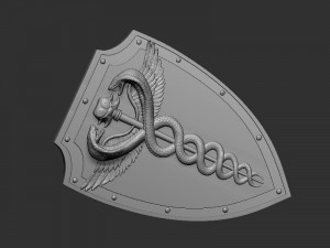 Medical symbol shield 3D Print Model