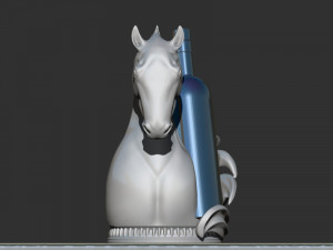 Wine Holding Horse 3D Принт Модель