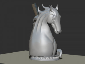 Wine Holding Horse 3D Принт Модель