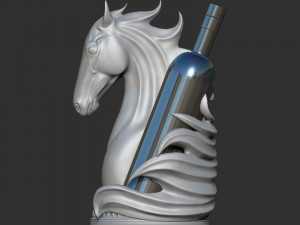 Wine Holding Horse 3D Принт Модель