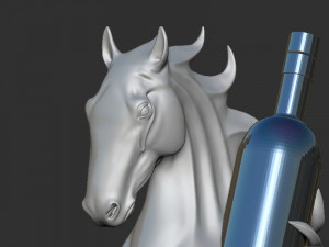 Wine Holding Horse 3D Принт Модель