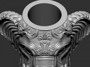 Wine Holder Elephant head Modelo de Impressão 3D