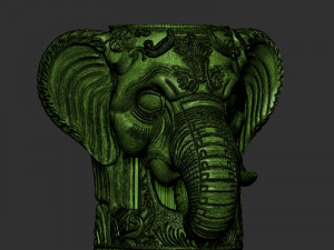 Wine Holder Elephant head Modelo de Impressão 3D