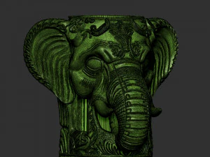 Wine Holder Elephant head 3D Print Model