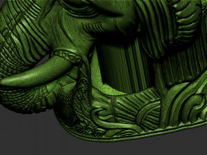 Wine Holder Elephant head 3D Print Model