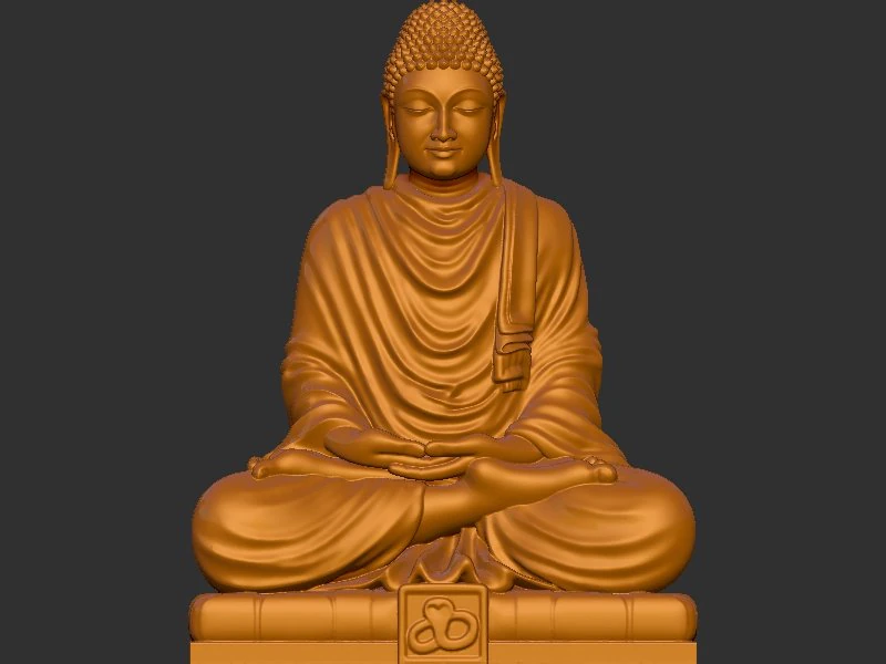Mahaveer Buddha 3D Print Model .c4d .max .obj .3ds .fbx .stl .blend