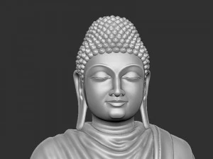 Mahaveer Buddha 3D Print Model