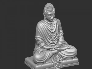 Mahaveer Buddha 3D Print Model