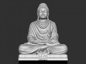 Mahaveer Buddha 3D Print Model