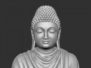 Mahaveer Buddha 3D Print Model