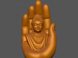 Будда на руці 3D Принт Модель