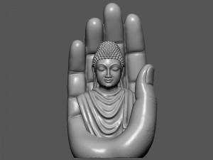 Buddha On Hand 3D Принт Модель