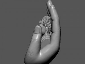 Buddha On Hand 3D Принт Модель