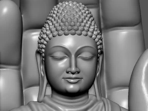 Buddha On Hand 3D Print Model
