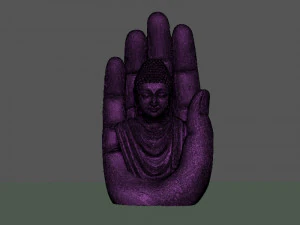 Buddha On Hand 3D Print Model