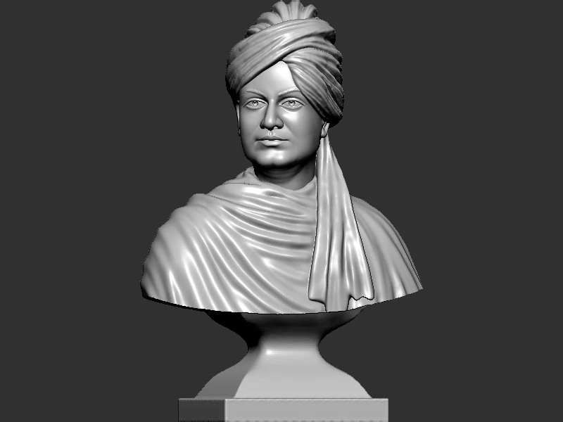 Swami Vivekanand Bust 3D Print Model .c4d .max .obj .3ds .fbx .stl .blend 