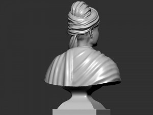 Swami Vivekanand Bust Modelo de Impressão 3D
