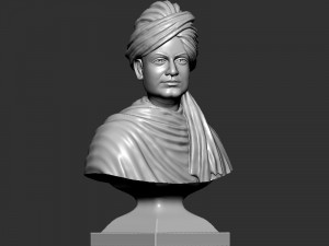 Swami Vivekanand Bust Modelo de Impressão 3D