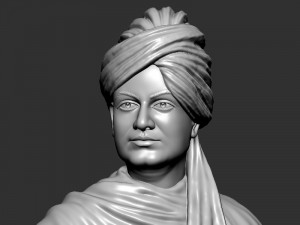 Swami Vivekanand Bust Modelo de Impressão 3D
