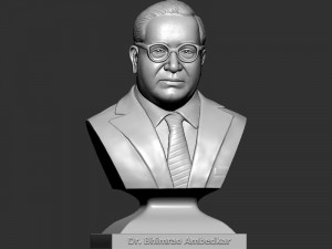 Bhimrao Ambedkar bust 3D Print Model