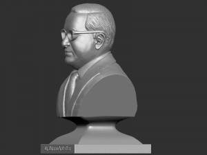 Bhimrao Ambedkar bust Model Cetak 3D